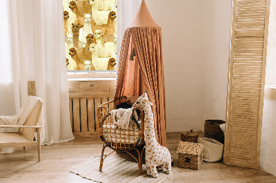 Rolgordijn verduisterend Een kudde alpaca's