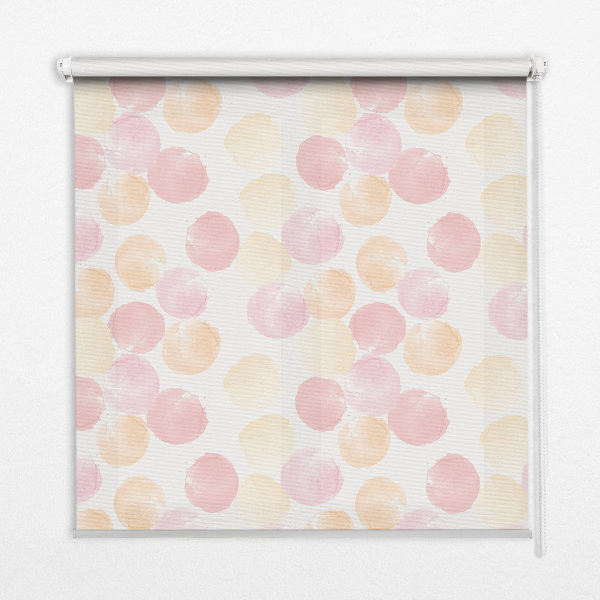 Rolgordijn voor het raam Kleurrijke vlekken