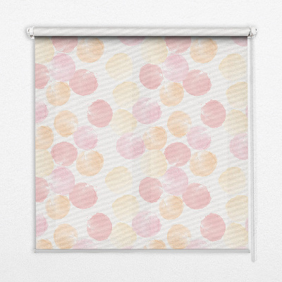 Rolgordijn voor het raam Kleurrijke vlekken