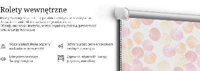 Rolgordijn voor het raam Kleurrijke vlekken