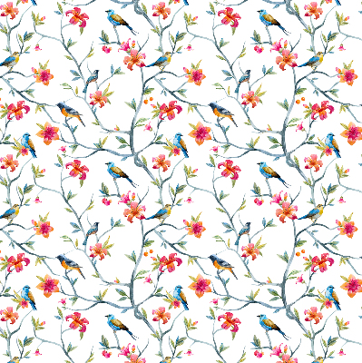 Rolgordijn verduisterend Vogels op de takken