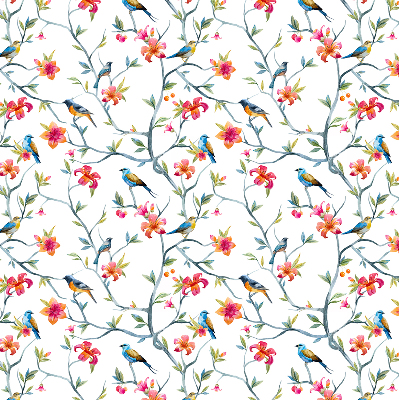 Rolgordijn verduisterend Vogels op de takken