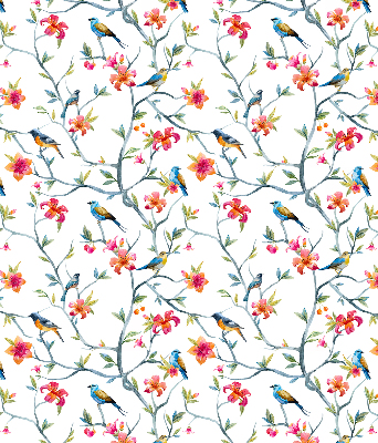 Rolgordijn verduisterend Vogels op de takken