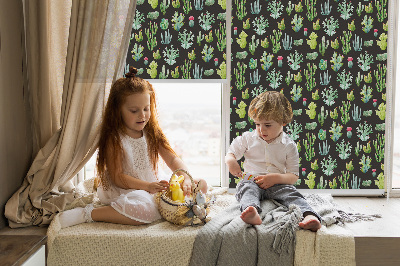 Rolgordijn verduisterend Cactussen