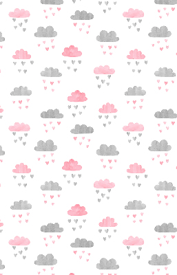 Rolgordijn verduisterend Roze en grijze wolken