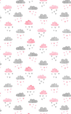 Rolgordijn verduisterend Roze en grijze wolken