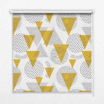 Rolgordijn verduisterend Driehoeken en cirkels gemaakt van stippen
