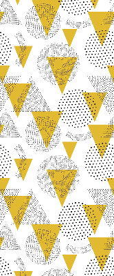 Rolgordijn verduisterend Driehoeken en cirkels gemaakt van stippen