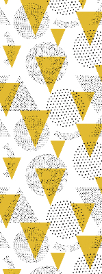 Rolgordijn verduisterend Driehoeken en cirkels gemaakt van stippen