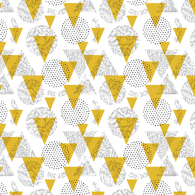 Rolgordijn verduisterend Driehoeken en cirkels gemaakt van stippen