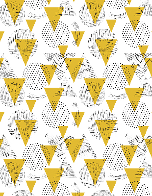 Rolgordijn verduisterend Driehoeken en cirkels gemaakt van stippen