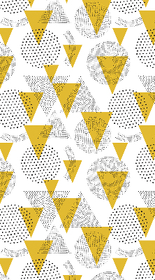 Rolgordijn verduisterend Driehoeken en cirkels gemaakt van stippen