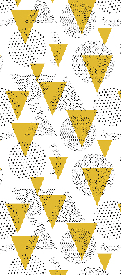 Rolgordijn verduisterend Driehoeken en cirkels gemaakt van stippen