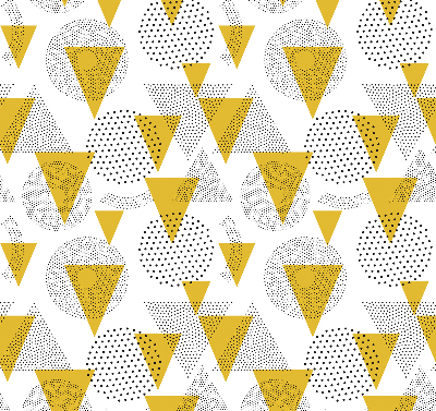 Rolgordijn verduisterend Driehoeken en cirkels gemaakt van stippen