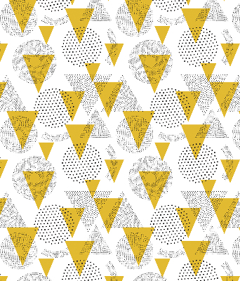 Rolgordijn verduisterend Driehoeken en cirkels gemaakt van stippen