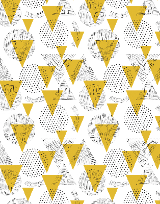 Rolgordijn verduisterend Driehoeken en cirkels gemaakt van stippen