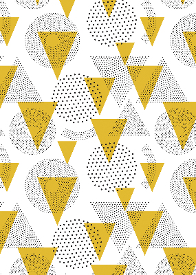 Rolgordijn verduisterend Driehoeken en cirkels gemaakt van stippen