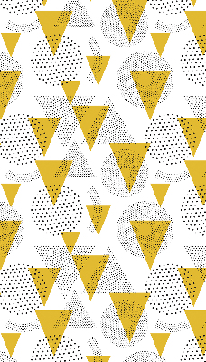 Rolgordijn verduisterend Driehoeken en cirkels gemaakt van stippen