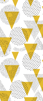 Rolgordijn verduisterend Driehoeken en cirkels gemaakt van stippen