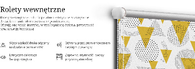 Rolgordijn verduisterend Driehoeken en cirkels gemaakt van stippen