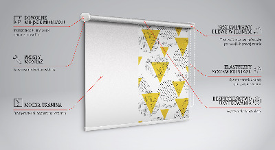 Rolgordijn verduisterend Driehoeken en cirkels gemaakt van stippen