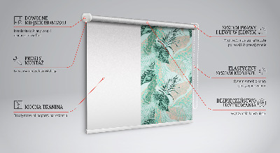 Rolgordijn verduisterend Tropische bladeren