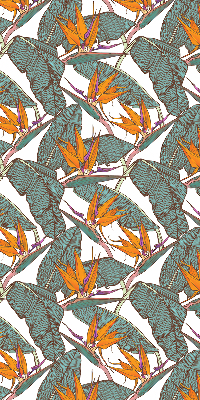 Rolgordijn voor het raam Groene bladeren