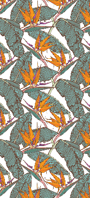 Rolgordijn voor het raam Groene bladeren