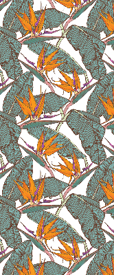 Rolgordijn voor het raam Groene bladeren