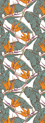 Rolgordijn voor het raam Groene bladeren