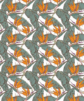 Rolgordijn voor het raam Groene bladeren