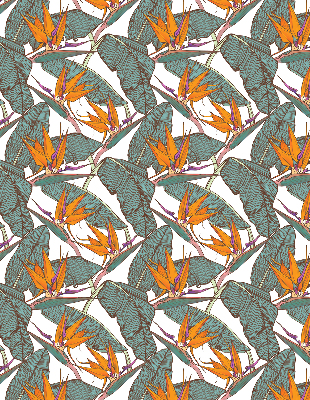 Rolgordijn voor het raam Groene bladeren