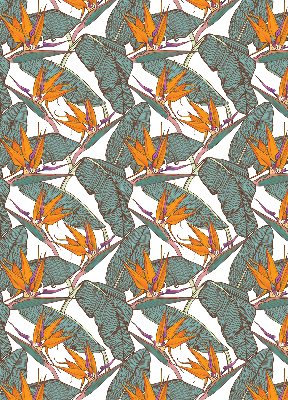 Rolgordijn voor het raam Groene bladeren