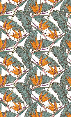 Rolgordijn voor het raam Groene bladeren