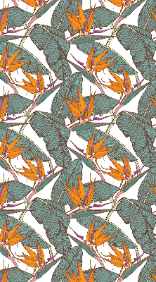 Rolgordijn voor het raam Groene bladeren