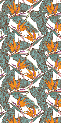 Rolgordijn voor het raam Groene bladeren