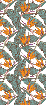 Rolgordijn voor het raam Groene bladeren