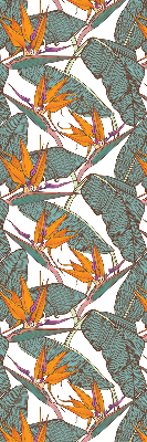 Rolgordijn voor het raam Groene bladeren