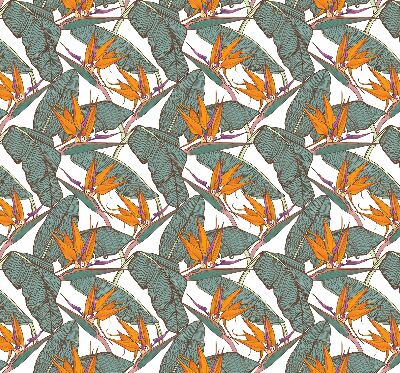 Rolgordijn voor het raam Groene bladeren