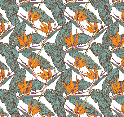 Rolgordijn voor het raam Groene bladeren