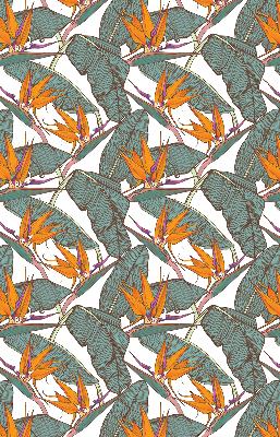 Rolgordijn voor het raam Groene bladeren