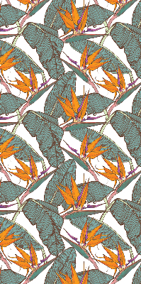 Rolgordijn voor het raam Groene bladeren