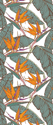 Rolgordijn voor het raam Groene bladeren