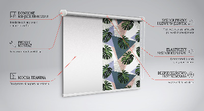 Rolgordijn verduisterend De bladeren van de plant