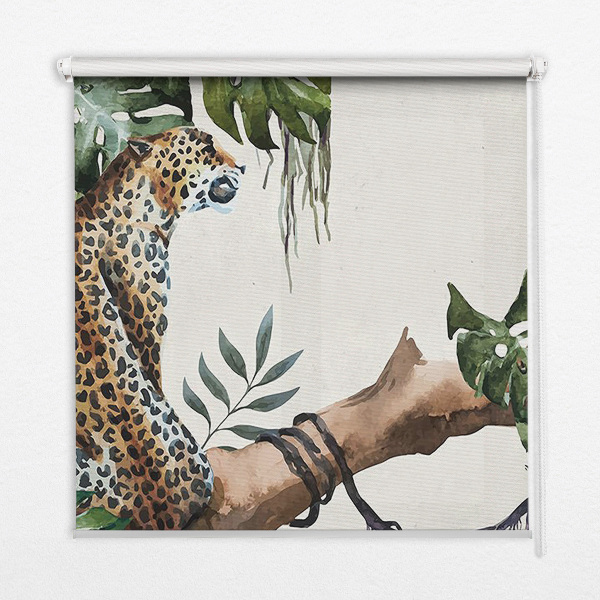 Rolgordijn verduisterend Cheeta's op een tak