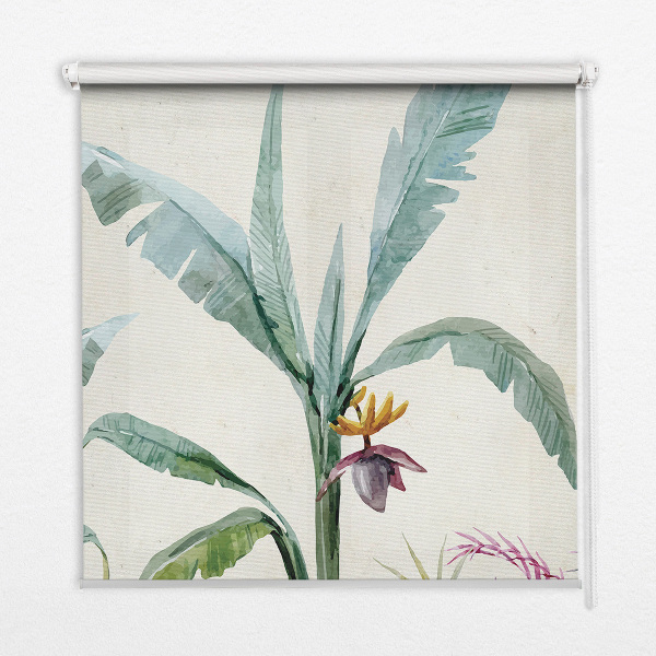 Rolgordijn voor het raam Exotische natuur