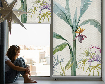 Rolgordijn voor het raam Exotische natuur