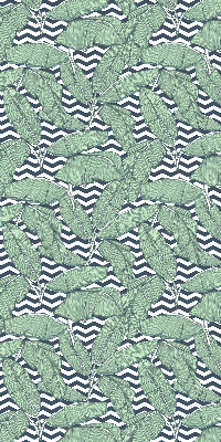 Rolgordijn verduisterend Palmbladeren op een zwart-witte achtergrond