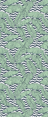 Rolgordijn verduisterend Palmbladeren op een zwart-witte achtergrond