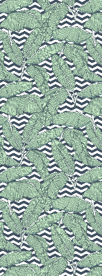 Rolgordijn verduisterend Palmbladeren op een zwart-witte achtergrond